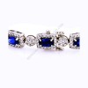 4.77ct Blue Sapphire and Diamond Bracelet